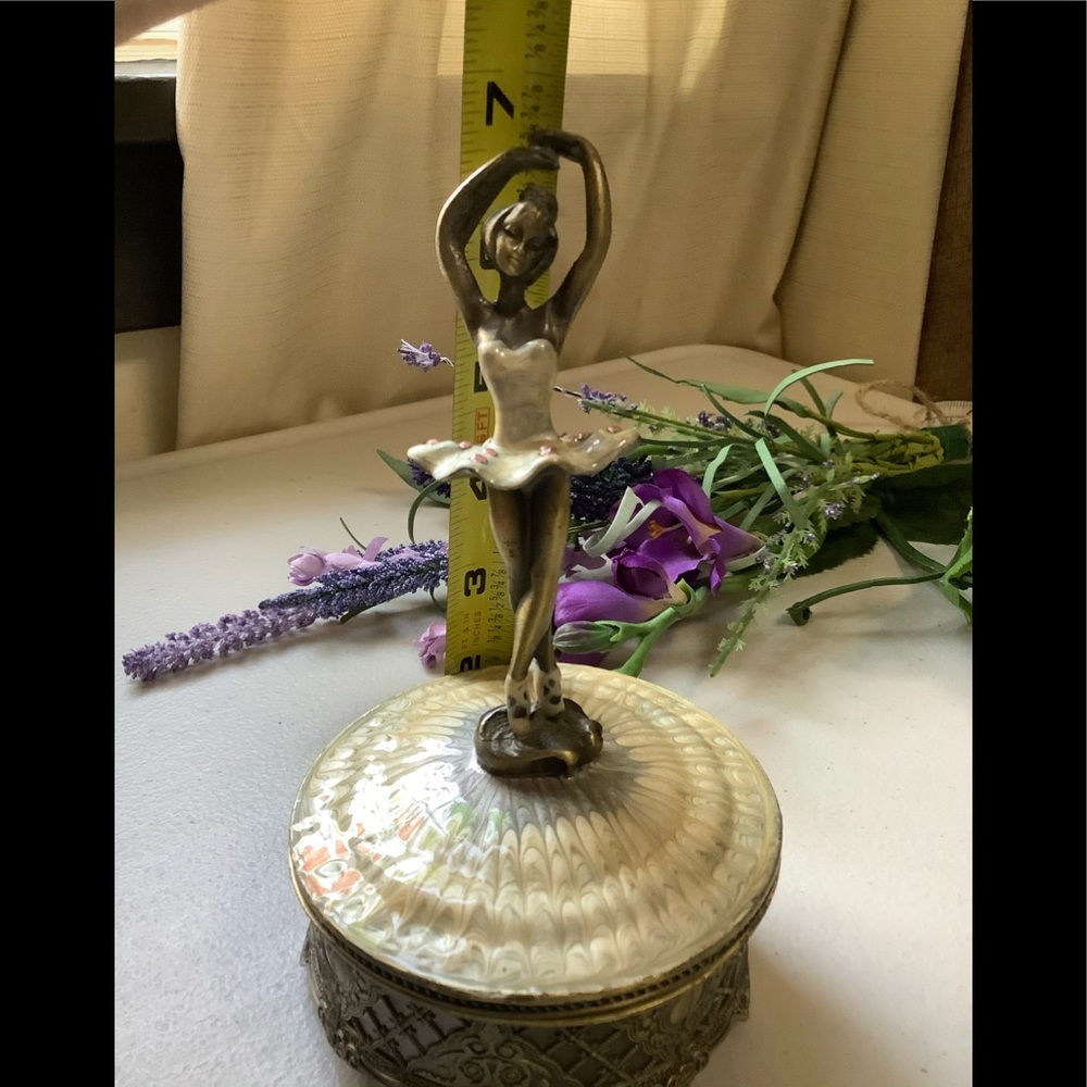 Vintage Bronze Gilded Ormolu Ballerina Music Box - Picture 12 of 14